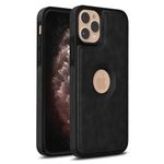 Pikkme Back Cover | Flexible Pu Leather | Full Camera Protection | Raised Edges | Super Soft-Touch | Bumper Case for iPhone 11 Pro Max (Black)