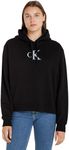 Calvin Klein Jeans Women Hoodie, Black (Pvh Black), XL