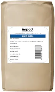 Impact - Erythritol Sweetener Sugar Substitute - Zero Calorie, No Additives, For Baking, Cooking, Supports Healthy Lifestyle & Oral Health - 55lbs