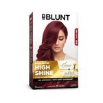 BBLUNT Salon Secret High Shine Conditioning Hair Colour With MaliPeptide BondTech™ to reduce breakage | Cherry Red-6.62 | No Ammonia, 100% Grey Coverage | Long Lasting Permanent Colour | Salon at home
