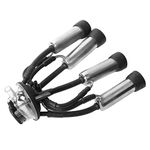 Cow Milk Collector,240CC Milking Cluster Cow Milker Claw Cluster Complete,4 Stainless Steel Shells,4 Air Tubes,2 Blind Stoppers for Vacuum Pump Milking Machine