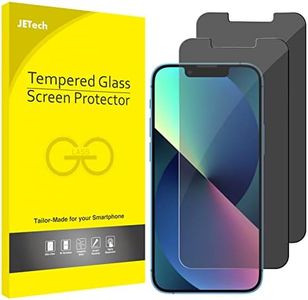 JETech Privacy Screen Protector for iPhone 13/13 Pro 6.1-Inch, Anti Spy Tempered Glass Film, 2-Pack