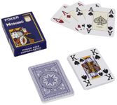 Modiano Playing Cards 481 - Poker Cristallo 4 Index Blue