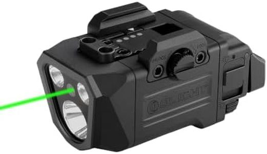 OLIGHT PL X GL Rechargeable Tactical Flashlight - Green Beam Combo, Black