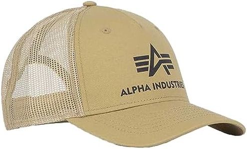 ALPHA INDUSTRIES Basic Trucker Cap Gorro, Arena, Talla única para Hombre