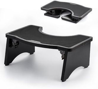 StrongTek Wooden Toilet Stool, Foldable Potty Stool, Squat Poop Step Stool, Extra Thick & Durable, 350 Lbs Capacity, Anti-Slip, Easy Storage, Ideal for Elderly, Kids & Pregnant Women