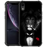 CARLOCA Compatible with iPhone XR Case,iPhone XR Cases for Boys Men Boyfriend,Gangster Lion Pattern Design Shockproof Anti-Scratch Case for iPhone XR