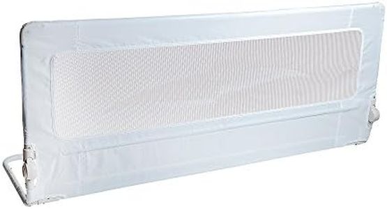Safetots Extra Tall Bed Rail, White 140cm Wide x 60cm Tall, Toddler Bed Guard for Safety, Secure Child Bed Rail