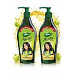 Dabur Amla Hair Oil - 1100ml (550ml x 2) | For Strong, Long and Thick hair | Nourishes Scalp | Controls Hair Fall, Strengthens Hair & Promotes Hair Growth