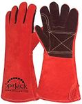 SPITJACK Heat Resistant Fire Protection Fireplace Gloves for Grill, Welding, BBQ Cooking, Wood Stove, Oven, and Kitchen