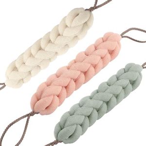 3 Pezzi Spugna Doccia Rete, Doccia Rete Lunghe, Spugna Rete, Spugne Bagno Mesh Elastica per Bagno, Estensibile per Uomini e Donne per Pulizia con Manici Corda