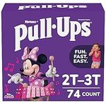 Pull-Ups Girls Potty Training Underwear, Easy Open Training Pants 2T-3T, Pull-Ups Learning Designs for Toddlers, 74ct, Giga Pack