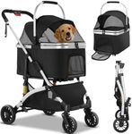Foldable Pet Stroller - 3 in 1 Dog 