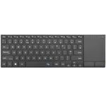 Rii Wireless Keyboard with Trackpad,Bluetooth Keyboard&2.4G Wireless Keyboard with Touchpad,Rechargeable Stainless Steel Ultra Slim Compatible with PC, Mac, Laptop, Windows, Tablet Dual Mode (BT+2.4G)