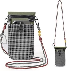 Cell Phone Sleeve,Phone Pouch with Crossbody Strap for Women Men,Adjustable Mini Case Wallet,Lightweight Crossbody Bag with Lanyard,for Travel Shopping