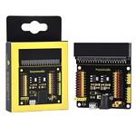 KEYESTUDIO BBC Micro:bit Expansion Board Breakout Adapter Shield for BBC Micro bit Starter Kit Compatible with Microbit V2, V1 Controller Board(Without Microbit)