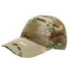 CHINWHI Baseball Cap Men Sun Protection Tactical Camo Hat Military Camo for Camping Camping Hiking Outdoors Sport Adjustable Unisex (MC, 1)