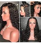 (46cm 130density, Full Lace Wig) - 8A Glueless Full Lace Human Hair Wigs for Black Women Curly Brazilian Virgin Hair Lace Front Wig with Baby Hair(46cm with 130 density,Full Lace Wig)