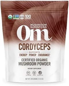OM Mushroom Superfood Cordyceps Organic Mushroom Powder, 7.05 Ounce Pouch, 100 Servings, Energy, Power, Stamina and Endurance Support, Superfood Supplement for Sports Performance