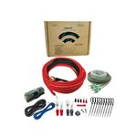 AgClover 8 Gauge Amp Wiring Kit, 100% OFC 1500W Complete Amplifier Wire Installation Accessories - Make Connections and Brings Power to Car, Home and Marine Audio Systems