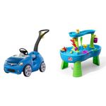 Step2 Whisper Ride II, Blue - 823000 & Rain Showers Splash Pond Water Table - 874600