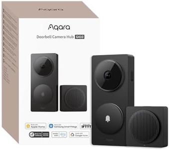 Aqara Smarte Türklingel mit Kamera G410,2K,Homekit-Sicherheits-Video,2-Wege Audio,Integrierte Matter Hub,drahtlos/draht, kompatibel Apple Home,Google,Home-Assistant,2.4/5GHz WLAN, mit Chime, Schwarz