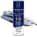 Marine Water Boat White Touch Up Paint Speed Boat Cruiser Tug Boat Barge Sailing Fishing PU Polyurethane Fibreglass Steel Wooden Hulls (Aerosol Spray Paint)