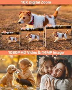 Compact Digital Camera 44MP 1080P – Black