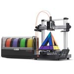 ANYCUBIC Kobra 3 V2 Combo 3D Printer, Multicolor Printing 4 Base Colors, Up to 8 Colors, 600 mm/s High Speed FDM 3D Printer, Upgraded Auto-leveling, 255 x 255 x 260mm Large Printing Size for Beginners