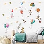 Balloon Flying Animals Wall Decals,