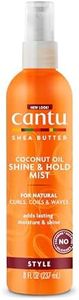 Cantu Shea Butter Coconut Oil Shine and Hold Mist, 8 Fluid Ounce