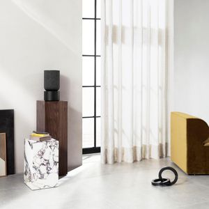 Bang & Olufsen Beosound Balance WiFi Bluetooth Speaker – 360° Sound, Black Oak