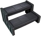 Vinyl Works 29 Inch Deluxe Resin Multi Purpose Home Garden Garage Spa and Hot Tub Steps, Black