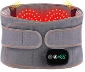 Wild Polar Electric Heating Massage Belt for Waist | Lower Back Support with 3 Fast Heating Massaging Modes | Cordless Heated Back Belt | Touch Screen with Rechargeable 5000mAh Battery