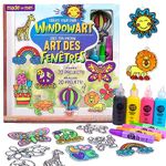 Made By Me Create Your Own Window Art, Paint Your Own DIY Suncatchers, Includes 12 Suncatchers, Sheet For Window Clings, Fun Arts And Crafts For Kids, Kids Art Set Ages 6 And Up