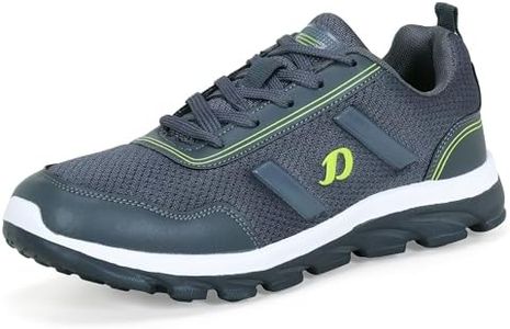 DOCTOR EXTRA SOFT Memory Foam Mens Running Shoe With Eva Sole | Sports, Gym, Casual, School | Lightweight & Comfortable| Sneakers Lace-Up Athletics Loafer Gent's & Boy's D-2003, Grey