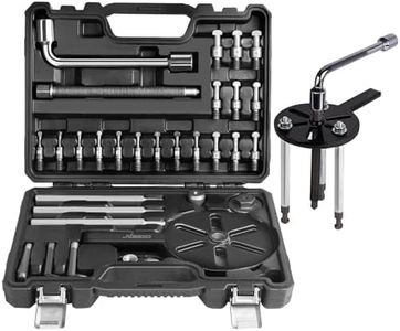 DISEN Bearing Puller, 35-in-1 Bearing Puller KIt, Blind Inner Bearing Pullers Kit, Bearing Removal Tool for Ball Bearings with Wrench and Case (Refer to The Video for Installation and Usage) - Black