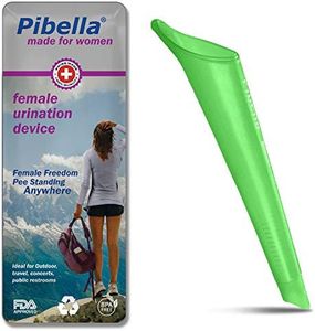 PIBELLA Travel Female Urination Device + Germ Resistant Portable Urinals for Women, Camping Hiking, Outdoor Activities & More (Reusable), Green
