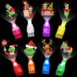 Vodoco 40 PCS Christmas Party Favors for Kids , LED Finger Lights Toys Bulk Glow in the Dark Party Favors School Classroom Prizes for Students Stocking Stuffers Goodie Bag Stuffers Christmas Gift