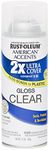 Rust Oleum 280702 American Accents Ultra Cover 2X Spray Paint, Gloss Clear, 12-Ounce