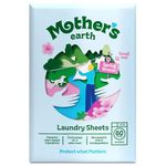 Mother’s Earth Laundry Detergent Sheets – Lightweight Laundry Sheets | Plastic-Free Packaging | Suitable for Everyday Washing | Spring Breeze