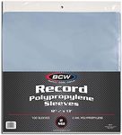 BCW 33 RPM Record Sleeves (100 Coun