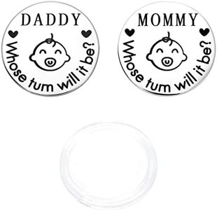 Moneta Decisionale, Decision Coin Moneta Flip a Doppia Faccia Moneta Decisionale Regali per Donne Uomini Processo Decisionale Gravidanza Compleanno (1pc)