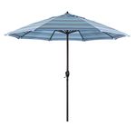 California Umbrella ATA908117-56001 9' Round Aluminum Market Umbrella, Sunbrella Dolce Oasis