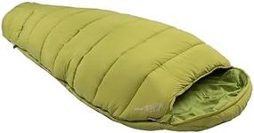 Vango Cocoon 250 XL Sleeping Bag for Adults [Amazon Exclusive], Shaped Hood, 3 Season, Soft, Breathable Fabric for Camping, Festivals, Treetops Green