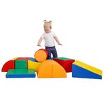 IGLU Soft Play Adventure Crawling and Climbing Equipment Step and Slide Shapes Activity Toys for Toddlers ages 1-3 for climbing 8 Shape Set