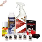 Bed Bug Dust Mite Killer Kit for Bedbug Infestations Bed Bug Killer Kit Bedbug Spray Foggers Smoke Bomb Powder & Traps Suitable for Amateur Use Treats Mattresses, Beds and Furniture (All in One)