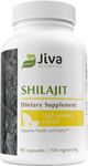 Jiva Botanicals Premium Shilajit Supplement 700 mg - Shilajit Capsules Extract with Minerals, Fulvic/Humic Acid, Shilajit Powder for Immune Support & Nomal Digestion Health - 90 Vegan Capsule