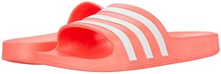 adidas Women's Adilette Aqua Water Shoe, Signal Pink/White/Signal Pink, Numeric_8