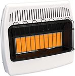 UTY 30,000 BTU Natural Gas / Propane Wall Heater for Indoor Use - Dual Fuel, Vent-Free, White